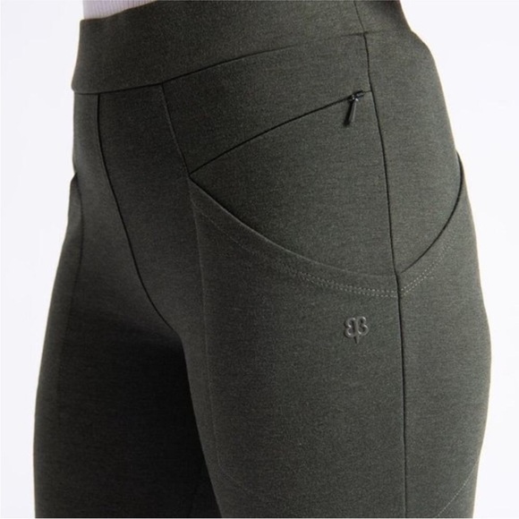 BETABRAND Zippered Journey Yoga Pants W1503-OL Green Size LP Large Petite - Picture 2 of 14